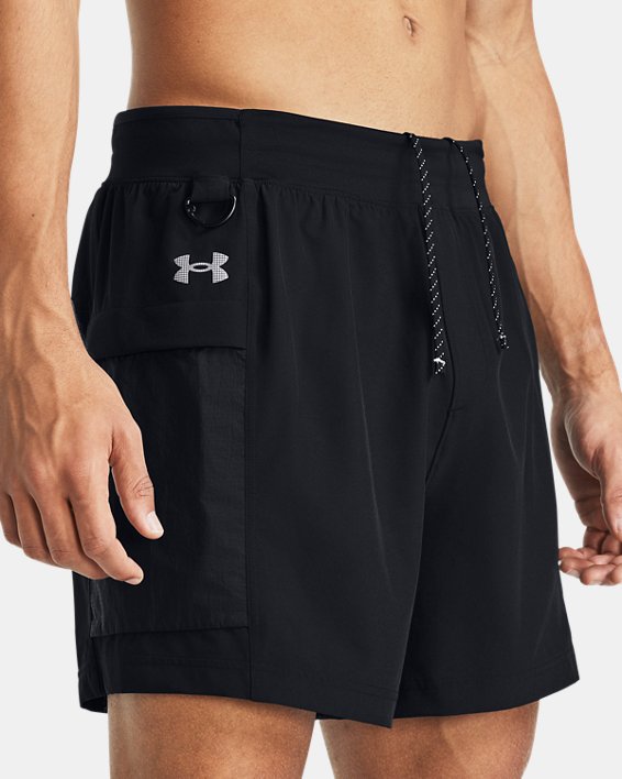 Men's UA Launch Trail 5" Shorts in Black image number 4